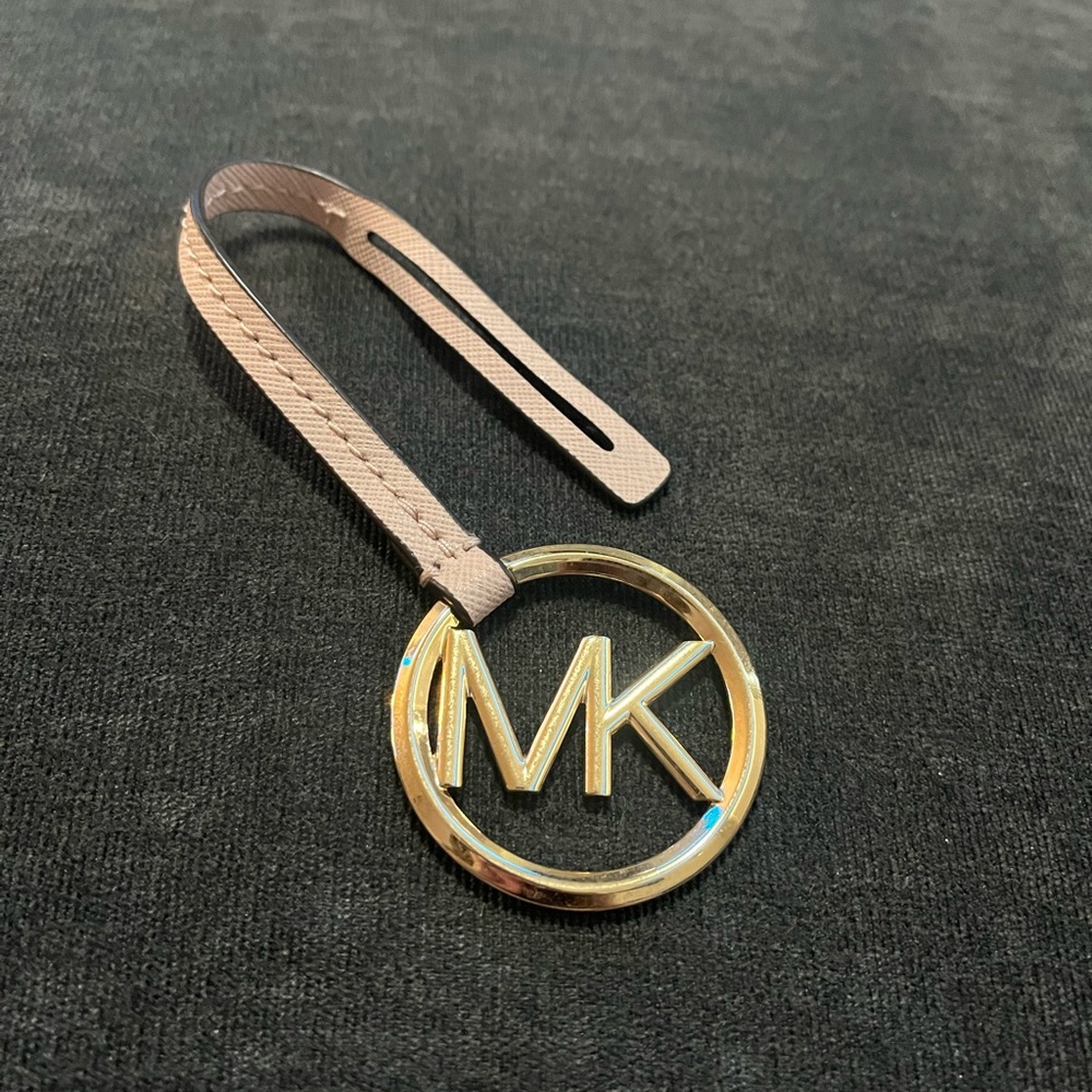 Michael Kors Pink and Gold Bag Accessory - fair condition